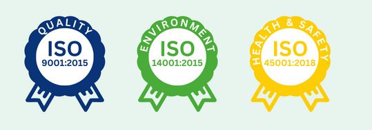 ACS Cleaning has triple ISO Certifications