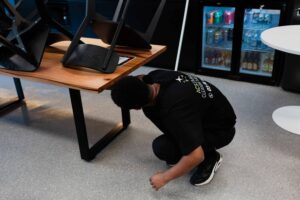 Office Table Cleaning