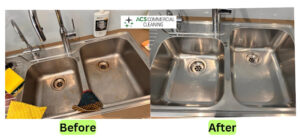 Sink Cleaning Before and After